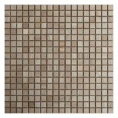 Oak wood  | 18x18 Solid Wood Mosaic Accent Wall with Open Joints
