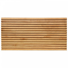 Rubberwood | 3D Grid Solid Wood Mosaic Accent Wall
