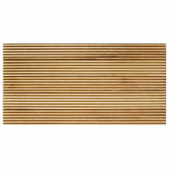 Rubberwood | 3D Triangular Notch Grid Solid Wood Mosaic Accent Wall