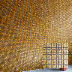 White Oak | 15x15 Solid Wood Mosaic Accent Wall with Gaps