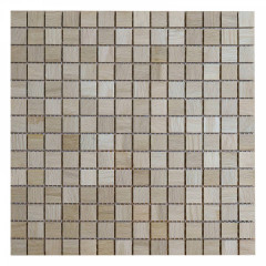 White Oak | 14x14 Solid Wood Mosaic Accent Wall with Gaps