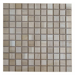 White Oak | 11x11 Solid Wood Mosaic Accent Wall with Gaps