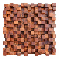 Pinegroove Wood Multi-Thickness Thin Strip 3D Solid Wood Mosaic Wall Panel