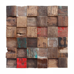 Ship Wood | Dual Thickness 3D Mosaic Accent Wall Panel