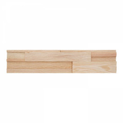 Red Oak | Large Block Flush-Joint 3D Mosaic Accent Wall Panel